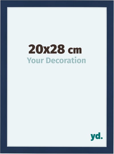 Your Decoration - Fotolijst 20x28 cm - MDF - Donkerblauw Geveegd - Como