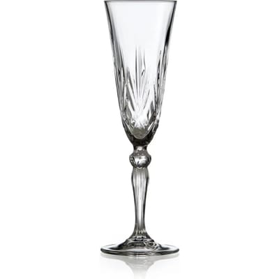 Lyngby Glas Melodia kristal champagneglazen - 160 cl - set van 4 - champagneflutes, glazen voor prosecco en cava, vaatwasserbestendig