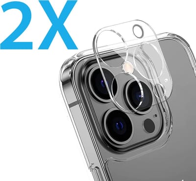 Camera lens Protector 2x Geschikt voor: iPhone 14 Pro - screen protector - glas - bescherm je camera - beschermglas - Transparant
