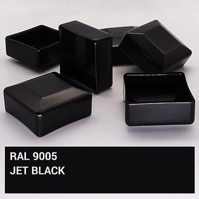 Hekpaaldoppen 60 x 60 mm - Zwarte Kunststof Doppen voor Hekpalen (30 Stuks)