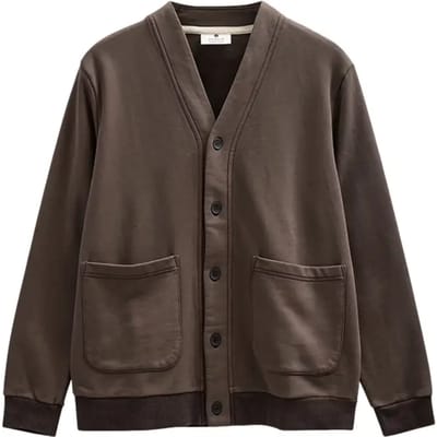 Anerkjendt Aksinus V Sweat Cardigan Truien & Vesten Heren - Sweater - Hoodie - Vest- Bruin - Maat M