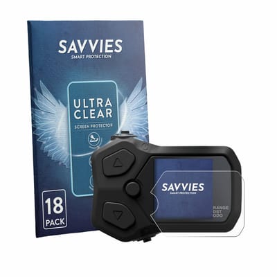 Savvies - Screenprotector voor Shimano SC-EN500 - Folie Beschermfolie transparant 18 Stuks