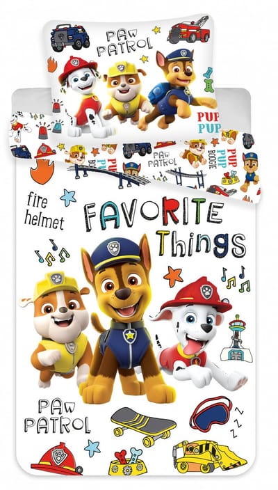 PAW Patrol Dekbedovertrek, Favorite Things - Eenpersoons - 140 x 200 cm - Katoen