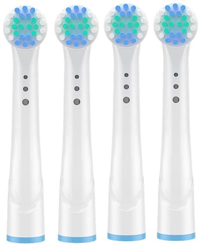 NAXSIR 4 Vervangende Tandenborstelkoppen - Diepe Reiniging, Passend bij Elektrische Tandenborstels (Compatibel met Oral-B Modellen)