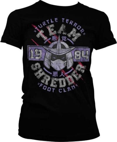 Teenage Mutant Ninja Turtles Dames Tshirt -S- Team Shredder Zwart