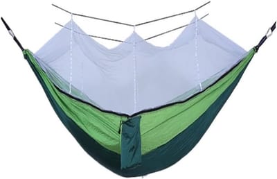 Hangmat met Klamboe - Kampeerhangmat Outdoor - Ontspanning Buiten - Snelle Opzet - Draagbaar Lichtgewicht - A
