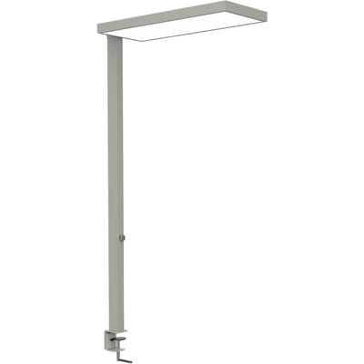 LED klemlamp MAULjura, zilverkleurig, dimbaar, 100 cm