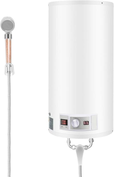 Elektrische Waterverwarmer - Boiler Directe Verwarming - Direct Warm Water - Roestvrijstalen Verwarmingselement - 50 L - Wit