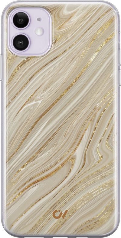 Hoesje geschikt voor Apple iPhone 11 - Golden Marble - - Goud - Apple - Casevibes