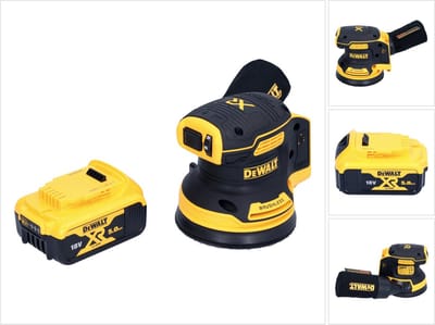 DeWalt DCW 210 N Accuschuurmachine 18 V 125 mm borstelloos + 1x accu 5.0 Ah - zonder lader