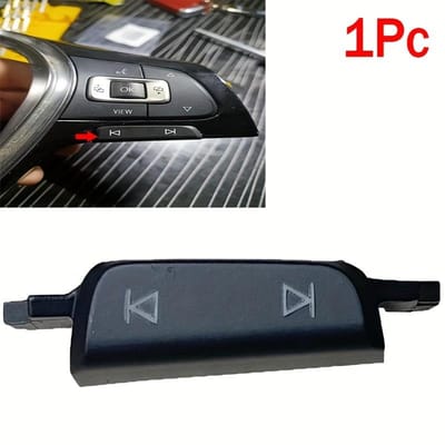 Voor Kia Golf 7 MK7 VII Stuurwiel Multifunctioneel Spraak Volume Decoratie Cover en Sleutelschakelaar Knop Vervangingsset Eenvoudige Installatie gray