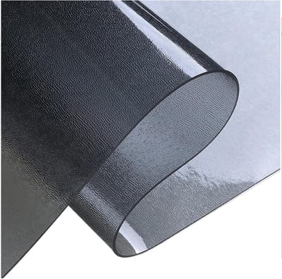 Tafelbeschermer Rechthoekig - Tafelhoes Afveegbaar - Bureau Beschermen - Hittebestendig tot 80°C - 45 x 180 cm - Transparant Zwart