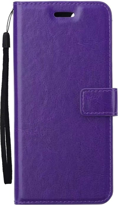 Hoesje Met Pasjeshouder - Geschikt voor Samsung Galaxy S23 FE - Luxe Bookcase Portemonee - Flip Case - Kunstleer Book Case - Flipcase - Book Cover - Walletcase - Portemonneehoes - Paars