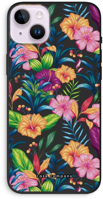 Case Company® - Hoesje geschikt voor iPhone 14 Plus hoesje - Tropisch 2 - Biologisch Afbreekbaar Telefoonhoesje - Bescherming alle Kanten en Schermrand