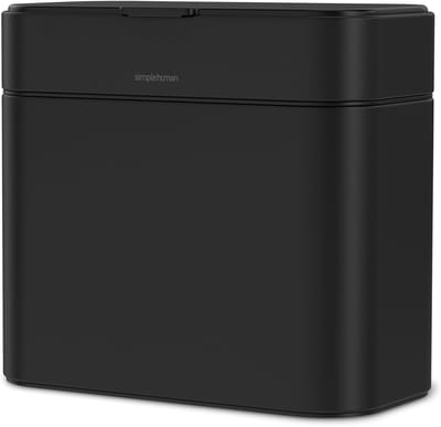 Compostbak Keuken - Afvalbak Aanrecht - Voedselresten Verwerken - Afneembare Binnenemmer - 4 Liter Capaciteit - Mat Zwart