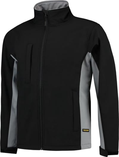 Tricorp Softshell Bicolor 402002 - Mannen - Zwart/Grijs - S