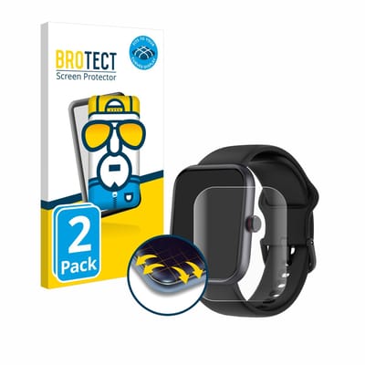 BROTECT - Screenprotector voor Toobur IDW20 1.91" - Folie Beschermfolie transparant volledig dekking - 2 Stuks