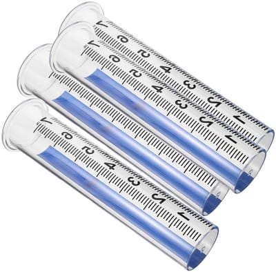 Regenmeter Buizen - Watermeter Set - Tuin Water Meten - Duurzaam Kunststof - 4 Stuks - Blauw