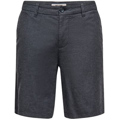 ONLY and SONS Shorts - ONSMARK 0011 COTTON LINEN SHORTS NOOS - M tot L - voor Mannen - zwart