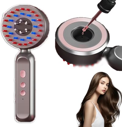 Elektrisch Hoofdmassage Apparaat - Hoofdhuid Massageborstel Elektrisch Met 3 Massagemodi - Navulbare Vloeistof Cartridge Ergonomisch Handvat - Voor Massage En Hoofdhuidverzorging