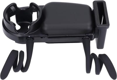 Kinderwagen Snackbak - Bekerhouder Lade - Onderweg Eten - Eenvoudige Reiniging - 28 x 10.5 cm - Zwart