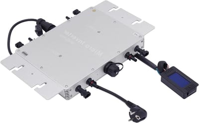 Solar Omvormer - Netgekoppelde Omvormer - Zonne-energie Omzetten - MPPT Technologie - 1200 W - Zilver
