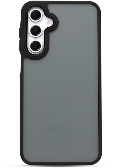 Casemania Hoesje Geschikt voor Samsung Galaxy A56 - Zwart - Frame Back Cover
