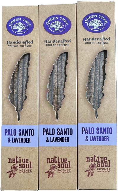 Native Soul - wierook - palo santo lavendel - smudge - wierookstokjes - green tree - 3 stuks