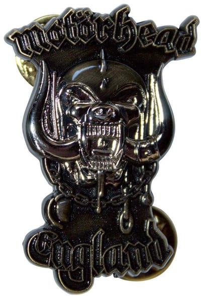 Motorhead - England Pin - Goudkleurig