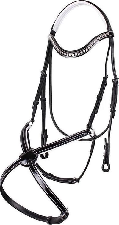 Qhp Hoofdstel Aphrodite Mex Pony | Wit