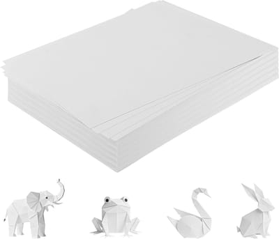 A4 Wit Karton Papier 160gsm - 400 Vellen Dikte Printpapier voor Kopiëren, Knutselen en Kaarten Maken