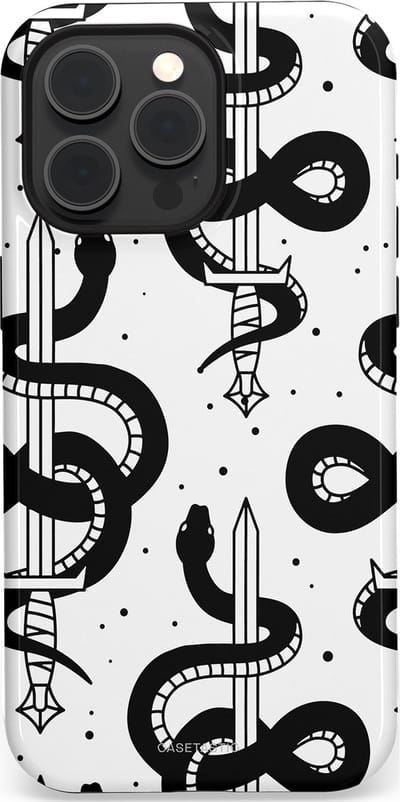 Casetastic Hoesje Geschikt voor Apple iPhone 15 Pro Max Magsafe - Stijlvolle Beschermende Duo-layer Case - Sluipzwaard