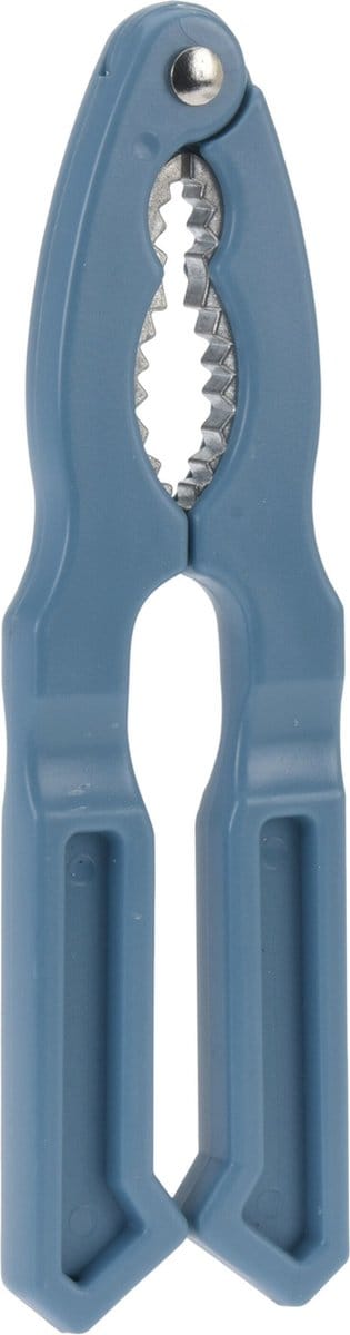 Excellent Houseware Notenkraker - blauw - metaal - kunststof - 18 cm