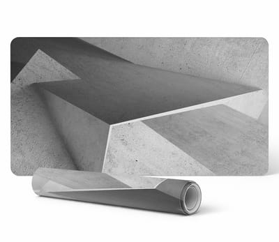 Antislip bureauonderlegger voor op kantoor met geometrische vormen, 90x45 cm