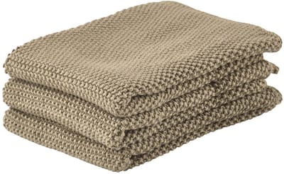 Zone Denmark Vaatdoek 27 x 27 cm 3 stuks Khaki