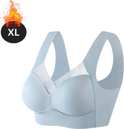 Bovista BH Zonder Beugel - Zonder Bandjes - Push-up Bh's - Comfort Beha - Comfortabel - Sterk - Dames - Lichtblauw - Maat XL