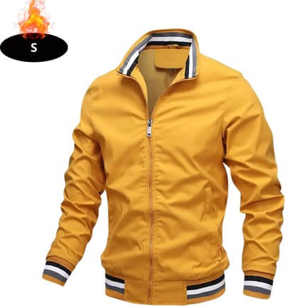 Livano Windjas Heren - Parka - Lente & Herfst - Jas - Volwassen - Windjack - Windbreaker - Outdoor - Geel - S