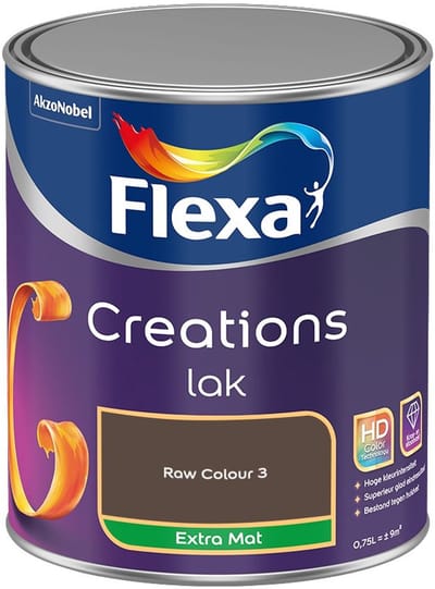 Flexa - Creations Lak Extra Mat - Raw Colour 3 - Mengverf - 750 Ml
