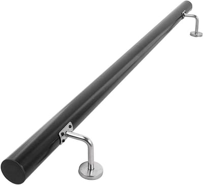 Houten Trapleuning - Handgreep Balkon - Veilig Traplopen - Aanpasbare Lengte - 5cm Diameter - Gelakt Hout