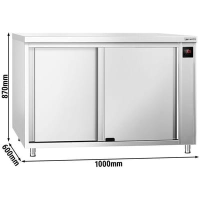 GGM Gastro Wärmeschrank PREMIUM - 1000x600mm - mit Durchreiche & Schiebetüren - Digital