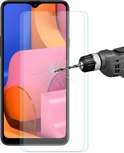 3x Screenprotector Tempered Glass Glazen Gehard Screen Protector 2.5D 9H (0.3mm) - Glasplaatje Geschikt voor: Samsung Galaxy M20 Power - Glas - bescherm - beschermglas - ZT Accessoires