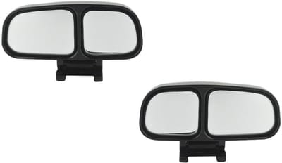 Dailygoods- Dode Hoekspiegels 2 Stuks - Verstelbare Achteruitkijkspiegel - Dubbele Lens - Zelfklevend - Veilig Rijden - Breder Gezichtsveld - Hulpspiegel