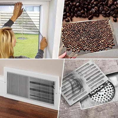 8 stuks fijnmazig draadgaas 20 mesh 15 cm x 21 cm voor ventilatie, muizen- en insectenpreventie, ideaal als rooster voor deuren en ramen