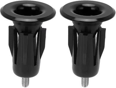 Allecto Plus - Fiets stuur bar einde stekkers - Verstelbaar - Aluminium - Racefiets BMX MTB - Voor 15-235 mm stuur (zwart)