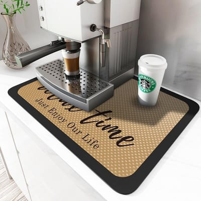 Aanrecht Afdruipmat Keuken Bar Absorberende Onderzetter Kom Schaal Beker Droogmat Salontafel Bar Blijvende Hittebestendige Mat 30 * 40CM