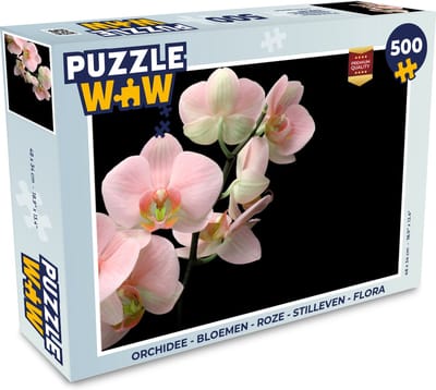 Puzzel Orchidee - Bloemen - Roze - Stilleven - Flora - Legpuzzel - Puzzel 500 stukjes
