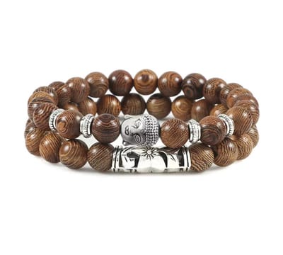 Akyol - ARMBAND CADEAU ARMBAND - / boeddha Armband | Bedel armband| Bruin | Armband - gebedsarmband