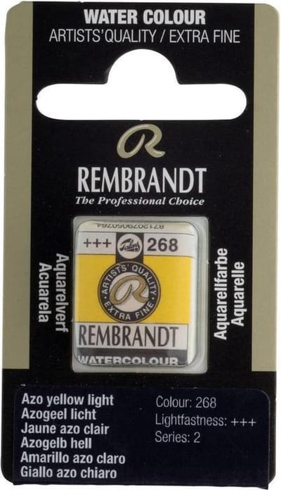 Rembrandt water colour napje Azo Yellow Light (246)