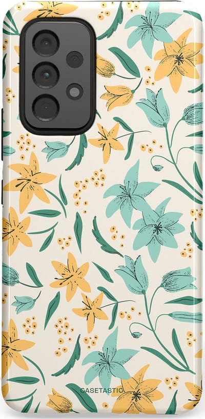 Casetastic Hoesje Geschikt voor Samsung A53 - Stijlvolle Beschermende Duo-layer Case - Sereen in bloei