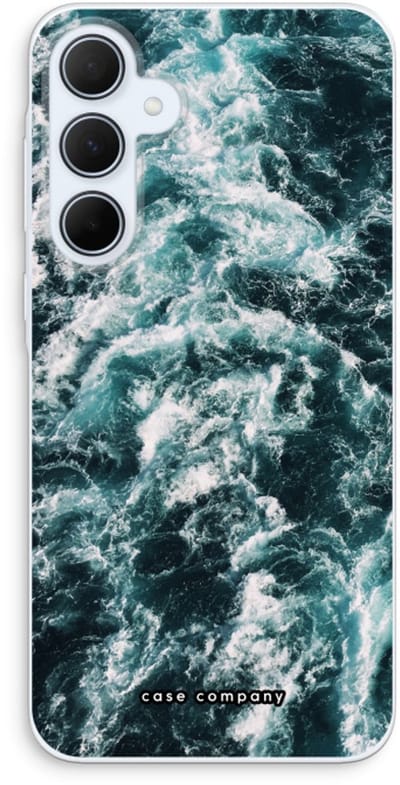 Case Company® - Hoesje geschikt voor Samsung Galaxy A35 hoesje - Zee golf - Soft Cover Telefoonhoesje - Bescherming aan alle Kanten en Schermrand